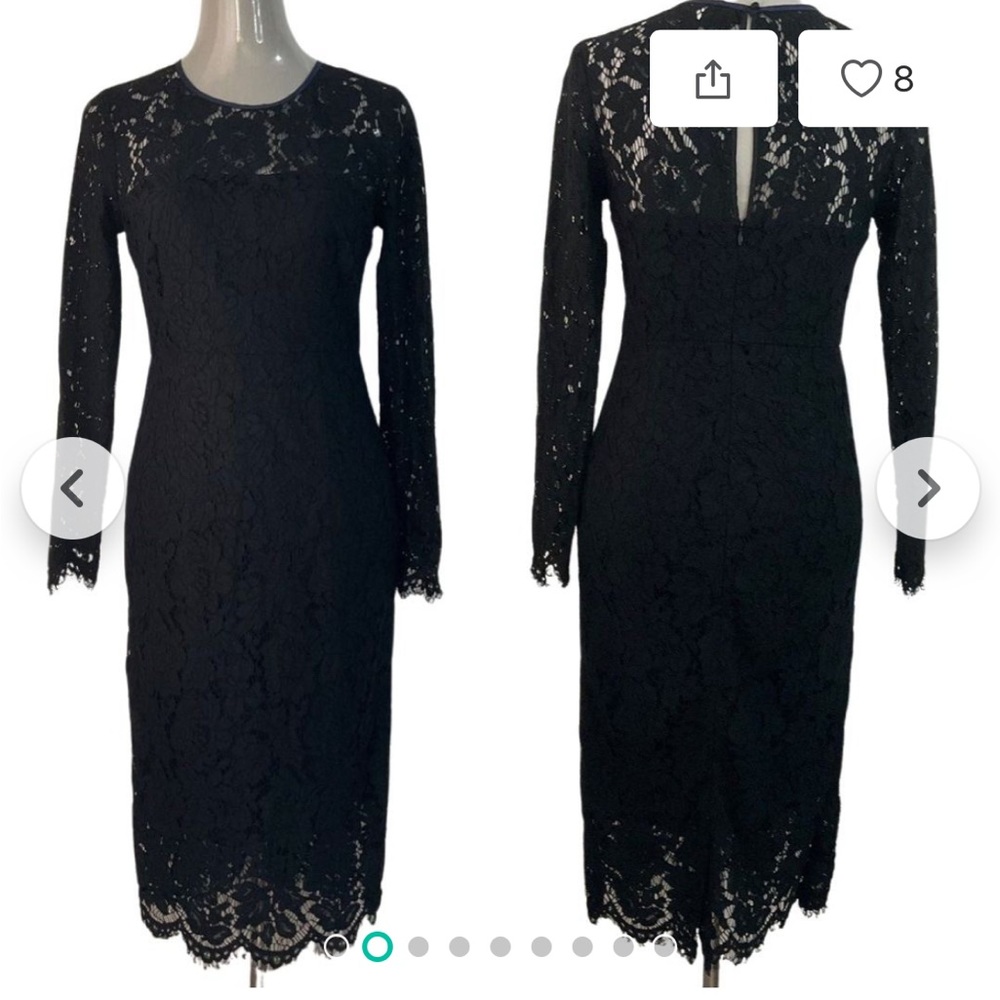 Nwt: Boden Black Lace Dress - still has tags - 4